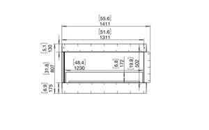 EcoSmart Flex 50LC Left Corner Fireplace Insert