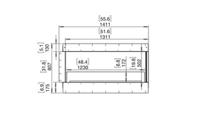 Flex 50RC Right Corner Fireplace Insert - ExpertFires