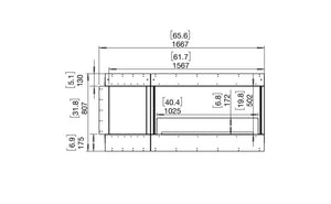 Flex 60RC.BXL Right Corner Fireplace Insert - ExpertFires
