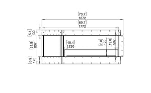 EcoSmart Flex 68LC.BXL Left Corner Fireplace Insert