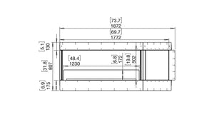 EcoSmart Flex 68LC.BXR Left Corner Fireplace Insert - ExpertFires