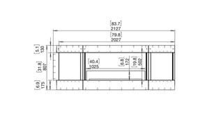 Flex 78RC.BX2 Right Corner Fireplace Insert - ExpertFires
