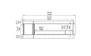 EcoSmart Flex 86LC.BXL Left Corner Fireplace Insert - ExpertFires