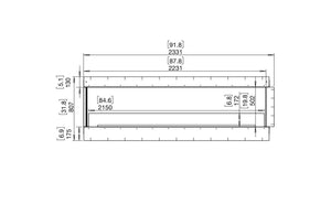 EcoSmart Flex 86LC Left Corner Fireplace Insert - ExpertFires
