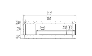 Flex 86RC.BXL Right Corner Fireplace Insert - ExpertFires