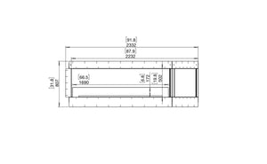 Flex 86RC.BXR Right Corner Fireplace Insert - ExpertFires