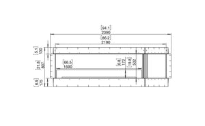 EcoSmart Flex 86SS.BXR Single Sided Fireplace Insert