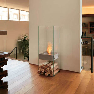 Ghost Bioethanol Glass Freestanding Fireplace EcoSmart Fire - ExpertFires