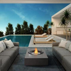 Martini 50 Rectangular Fire Pit Table Bio Ethanol  - EcoSmart Fire - ExpertFires
