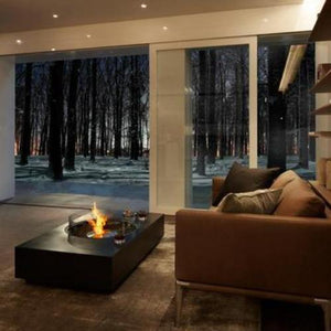 Martini 50 Rectangular Fire Pit Table Bio Ethanol  - EcoSmart Fire - ExpertFires