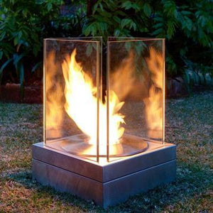 Mini T Tabletop Square Bio Ethanol Fire Pit -EcoSmart Fire - ExpertFires