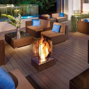 Mini T Tabletop Square Bio Ethanol Fire Pit -EcoSmart Fire - ExpertFires